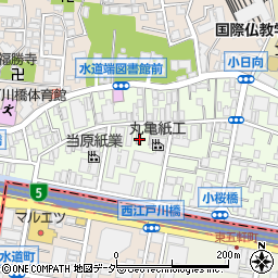 東京都文京区水道2丁目周辺の地図