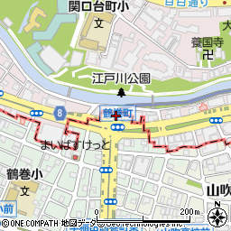 早稲田出口周辺の地図