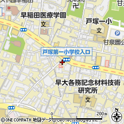 ローソン西早稲田２丁目店周辺の地図