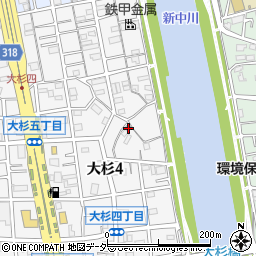 東京都江戸川区大杉4丁目24-5周辺の地図