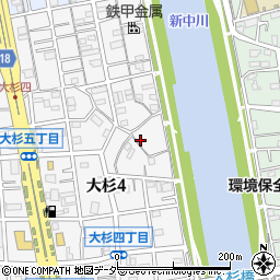 東京都江戸川区大杉4丁目25-3周辺の地図