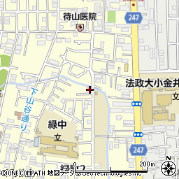 東京都小金井市緑町2丁目12-24周辺の地図