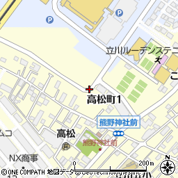 東京都立川市高松町1丁目周辺の地図