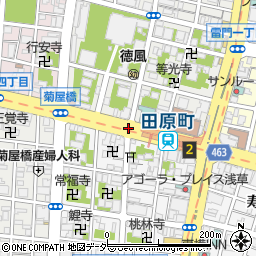 西浅草１周辺の地図