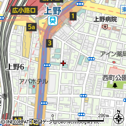 東京都台東区東上野2丁目周辺の地図