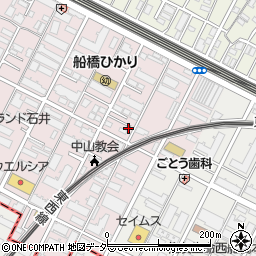 千葉県船橋市二子町492-12周辺の地図