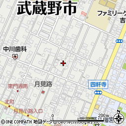 東京都武蔵野市吉祥寺北町1丁目12周辺の地図