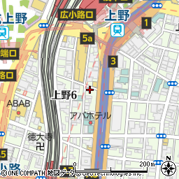 とらふぐ亭 上野駅前店周辺の地図