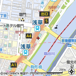 ファイテンショップ　浅草店周辺の地図