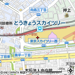 東京スカイツリータウン駐車場周辺の地図