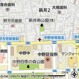 キッチンオリジン　中野新井店周辺の地図