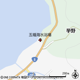 五幡海水浴場周辺の地図
