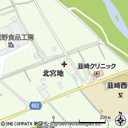 山梨県韮崎市神山町北宮地52-6周辺の地図