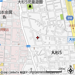 東京都江戸川区大杉5丁目5周辺の地図