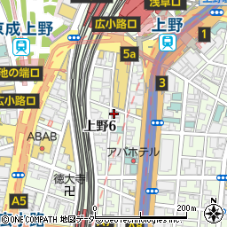 磯丸水産 上野店周辺の地図