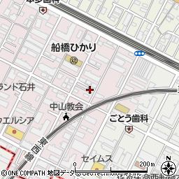 千葉県船橋市二子町492-18周辺の地図