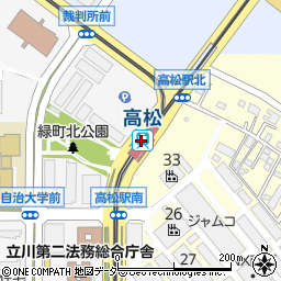 東京都立川市周辺の地図