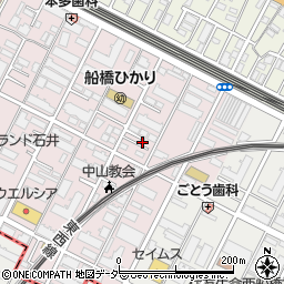 千葉県船橋市二子町492-17周辺の地図