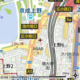 均タロー！上野店周辺の地図