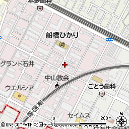 千葉県船橋市二子町492-7周辺の地図
