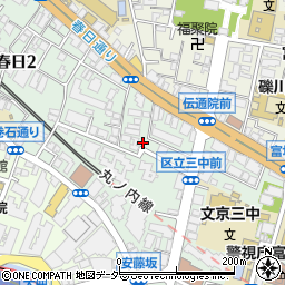 ナビパーク文京春日第１駐車場周辺の地図