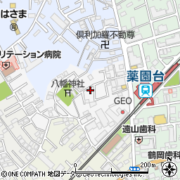 〒274-0075 千葉県船橋市滝台町の地図