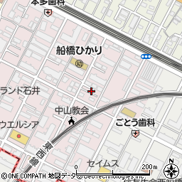 千葉県船橋市二子町492周辺の地図