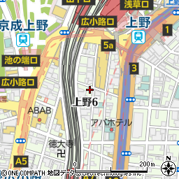 上野やぶそば周辺の地図