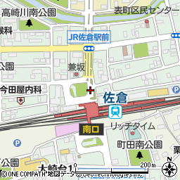 JR佐倉駅(北口)周辺の地図