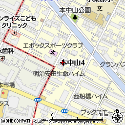 千葉県船橋市本中山4丁目11-7周辺の地図