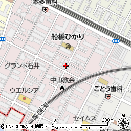 千葉県船橋市二子町周辺の地図