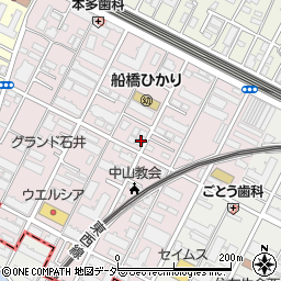 千葉県船橋市二子町周辺の地図