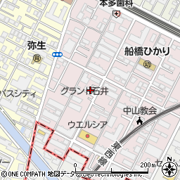 千葉県船橋市二子町573周辺の地図