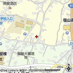 山梨県甲州市塩山千野3615-2周辺の地図