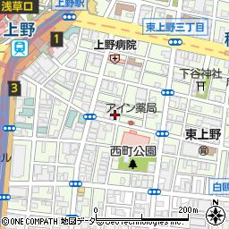 東京上野ＮＥＷ伊豆ホテル周辺の地図