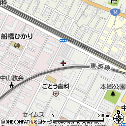 千葉県船橋市二子町470周辺の地図