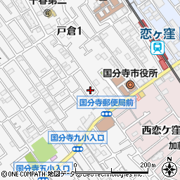 国分寺市役所周辺の地図