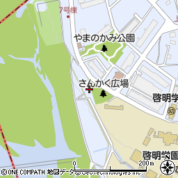 拝島団地さんかく広場周辺の地図
