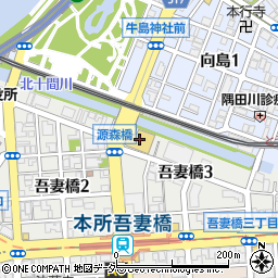 モビリティ東京　墨田吾妻橋店周辺の地図