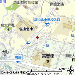 山梨県甲州市塩山千野3495周辺の地図