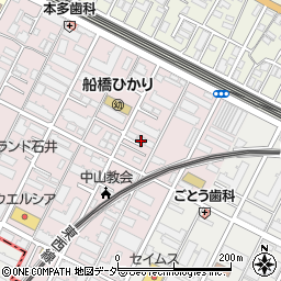 千葉県船橋市二子町492-26周辺の地図