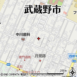 東京都武蔵野市吉祥寺北町1丁目周辺の地図