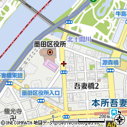 墨田区役所周辺の地図