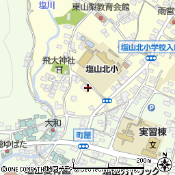 山梨県甲州市塩山千野3453周辺の地図