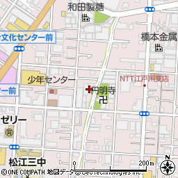 東京都江戸川区中央3丁目10周辺の地図