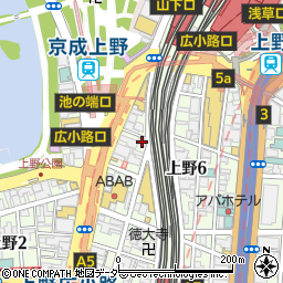 エスパス日拓上野スロット専門館周辺の地図
