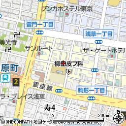 〒111-0034 東京都台東区雷門の地図