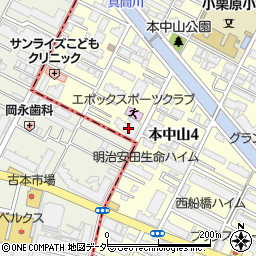 千葉県船橋市本中山4丁目15-2周辺の地図