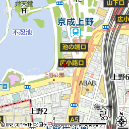 上野特選劇場周辺の地図