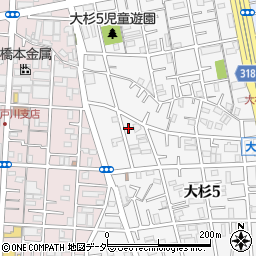 東京都江戸川区大杉5丁目5-6周辺の地図